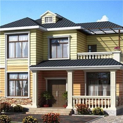 Family Light Steel Frame Fabricated Prefab Villa